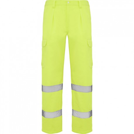 ▷🥇 distribuidor pantalon de trabajo gris/amarillo largo talla 42