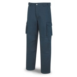 Pantalón multibolsillos, doble costura de seguridad 65% Pol - 35% Alg,  200g/m2