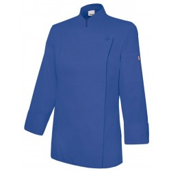 Chaqueta azul marino con cuello de canalé VELILLA Serie 103, comprar online