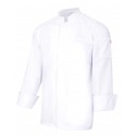 Chaqueta de cocina Stretch con cierre central Velilla 405208S