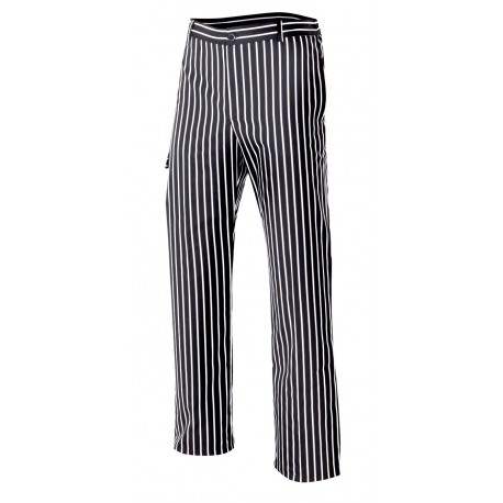 Pantalón cocinero rayas Velilla OREGANO 50