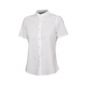 Camisa cuello tirilla stretch manga corta mujer Velilla 405014S