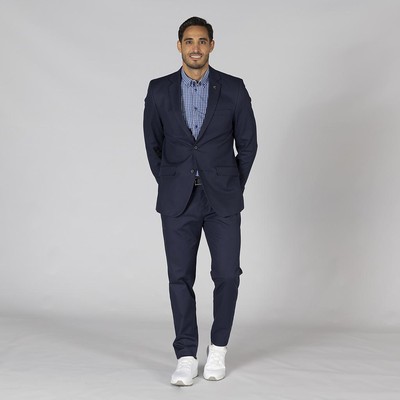 AMERICANA HOMBRE 2 BOTONES SLIM FIT KNITSUIT