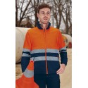 Chaqueta de Trabajo Softshell Bicolor Alta Visibilidad desmontable Valento WHEELO