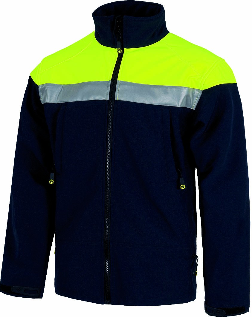 Chaqueta de trabajo de punto en marino. Ropa de punto Workteam S4503