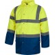 Parka con cremallera de nylon y alta visibilidad WorkTeam C3711