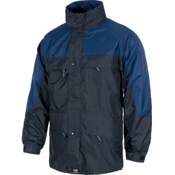 Parka de cremallera de nylon oculta y corchetes WorkTeam S1100