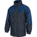 Parka de cremallera de nylon oculta y corchetes WorkTeam S1100